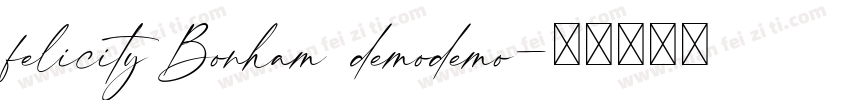 felicity Bonham demodemo字体转换
